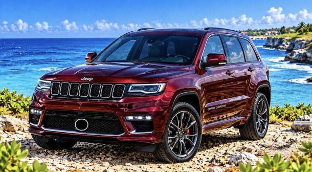 Jeep Grand Cherokee V6 rood met Sunroof
